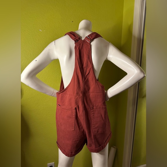 Rusty Red Short Overalls - Picture 3 of 6